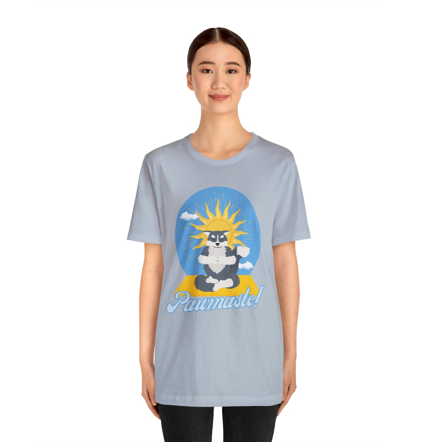 Pawmaste Happy Husky Puppy Yoga Shirt Unisex Classic Tee