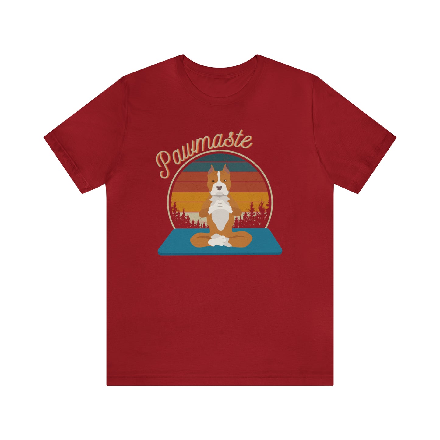 Pawmaste Pitbull Puppy Yoga Mountain Shirt Unisex Classic Tee