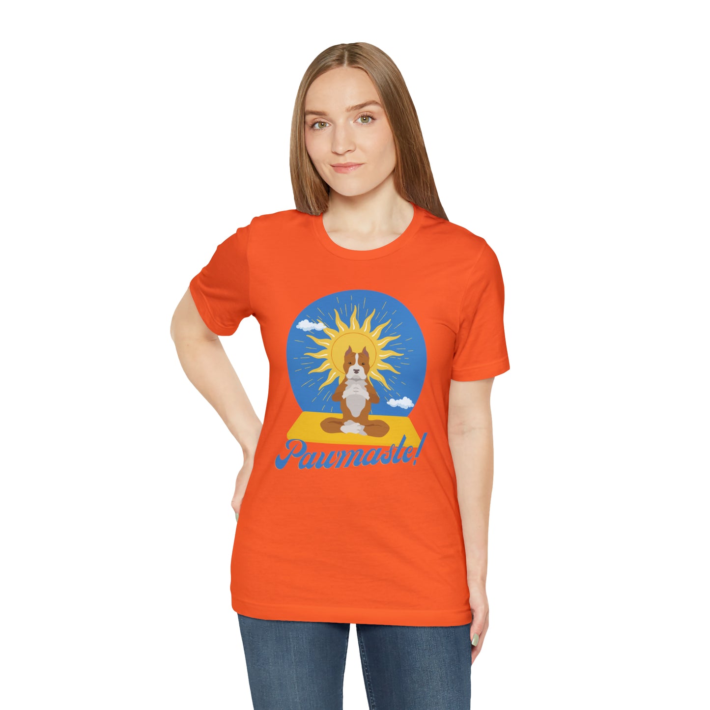 Pawmaste Pitbull Puppy Yoga Shirt Unisex Classic Tee
