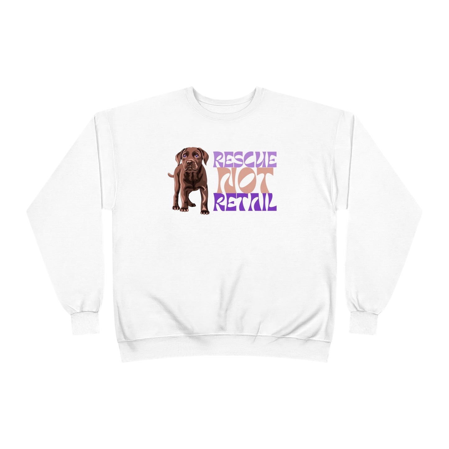 Rescue Not Retail Unisex EcoSmart Crewneck Sweatshirt