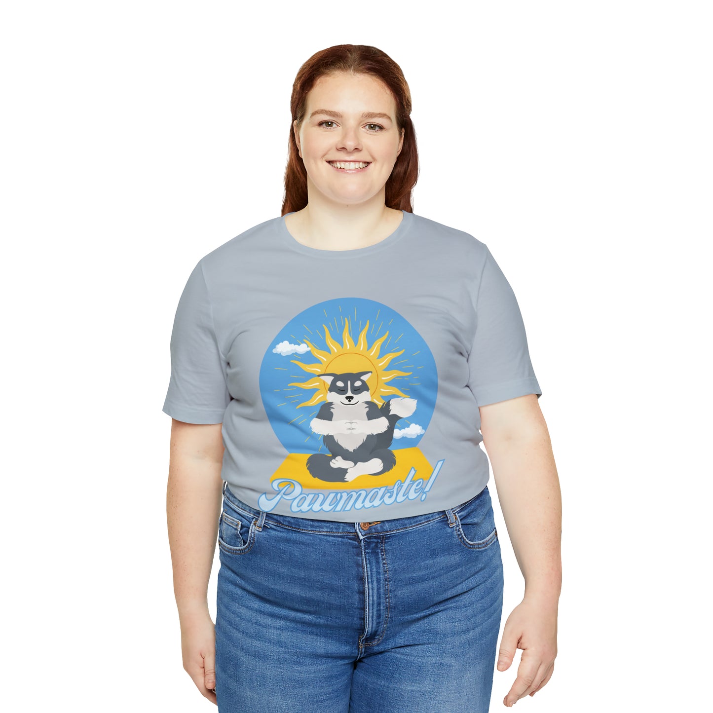 Pawmaste Happy Husky Puppy Yoga Shirt Unisex Classic Tee