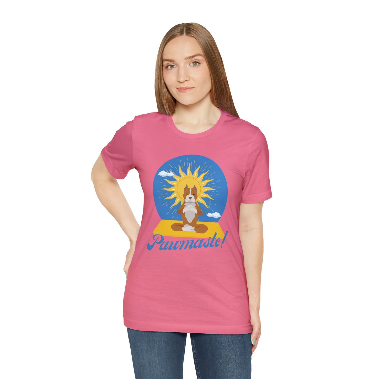 Pawmaste Pitbull Puppy Yoga Shirt Unisex Classic Tee
