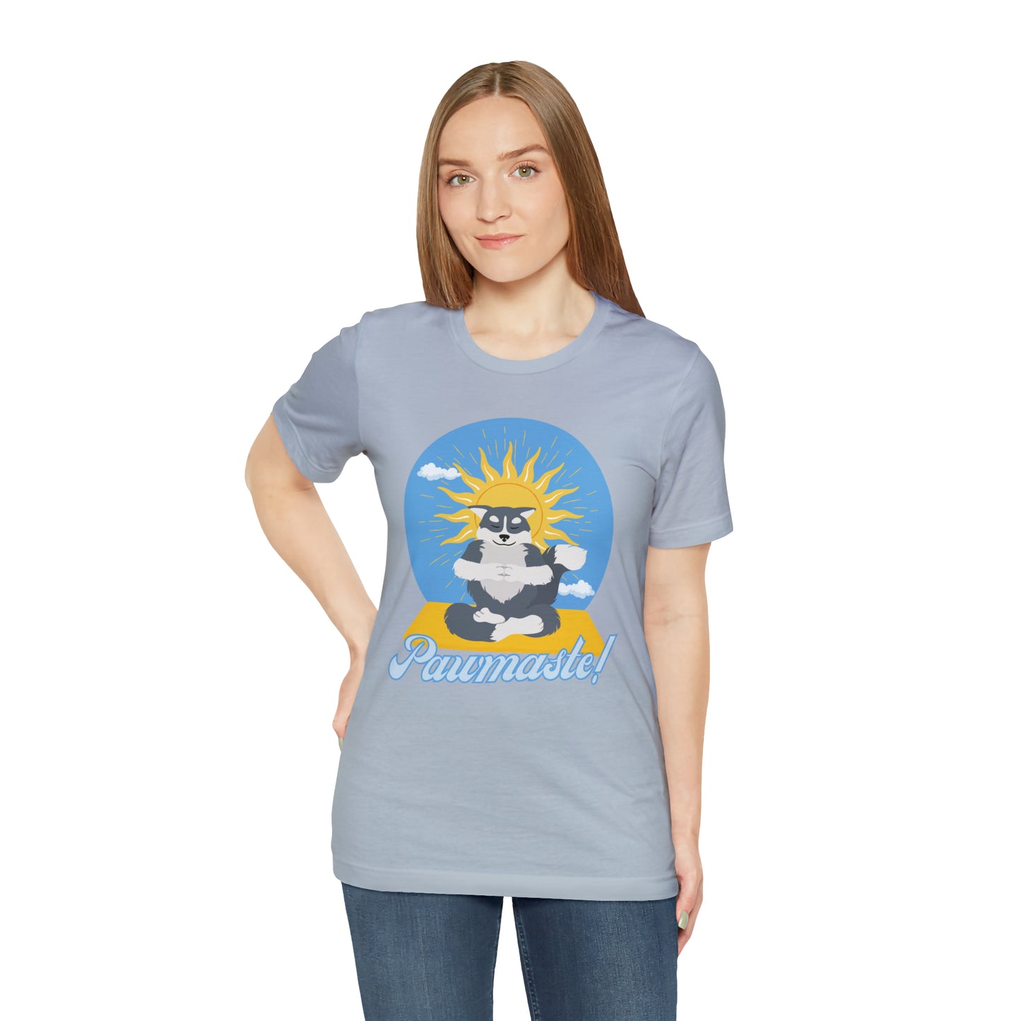 Pawmaste Happy Husky Puppy Yoga Shirt Unisex Classic Tee