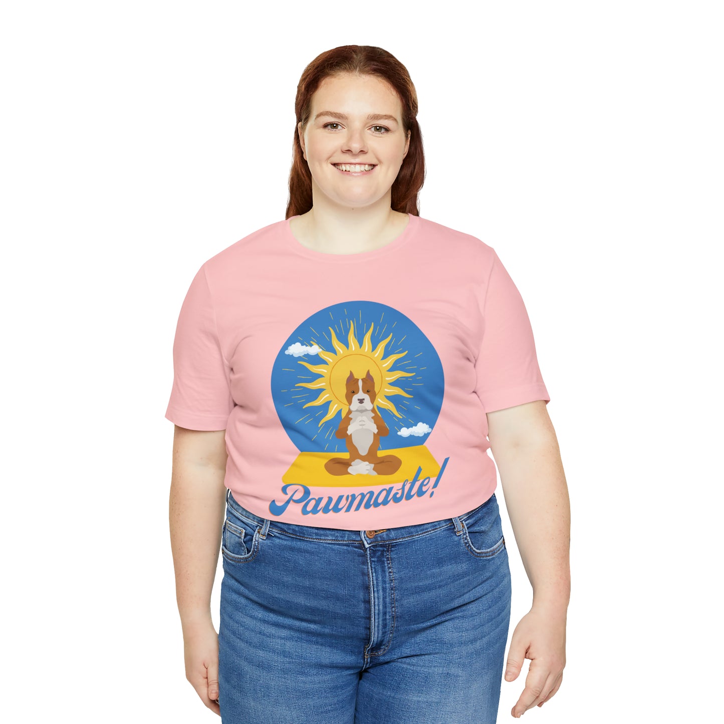 Pawmaste Pitbull Puppy Yoga Shirt Unisex Classic Tee