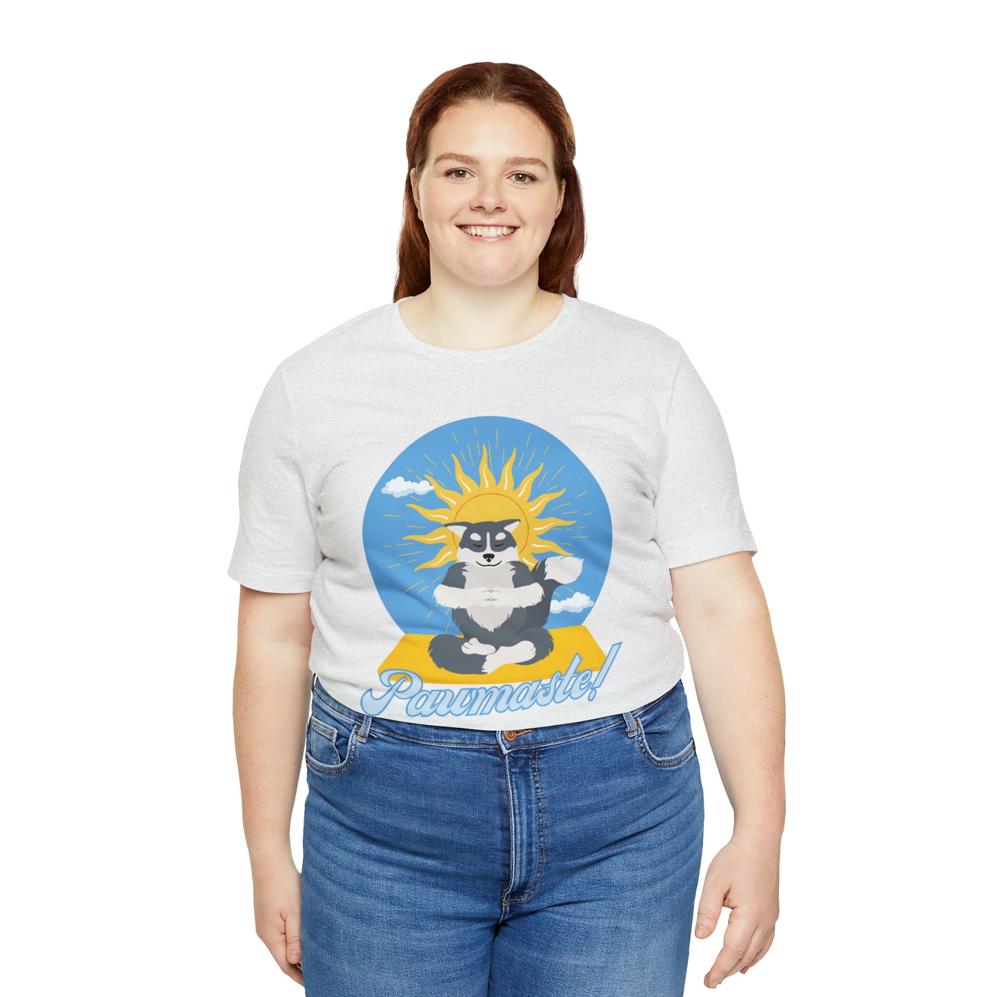 Pawmaste Happy Husky Puppy Yoga Shirt Unisex Classic Tee