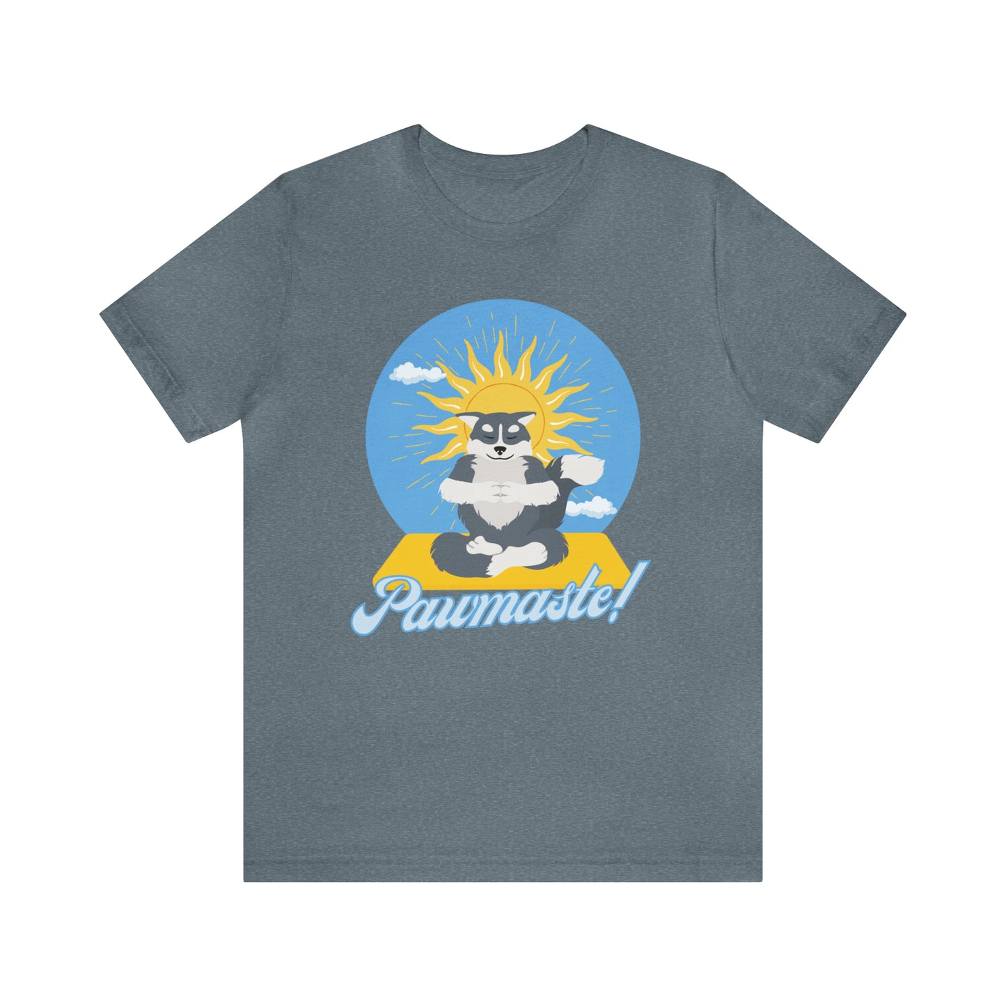 Pawmaste Happy Husky Puppy Yoga Shirt Unisex Classic Tee