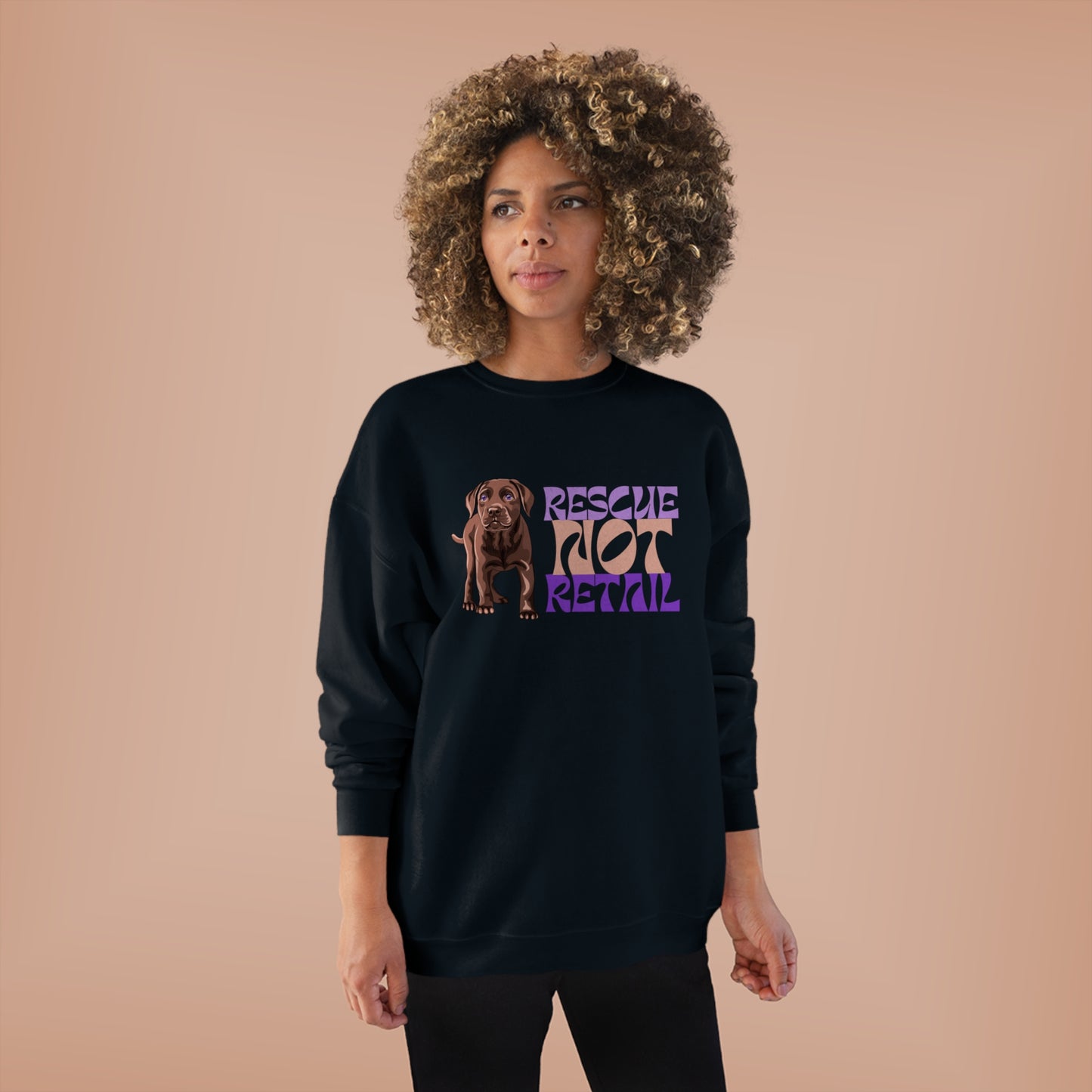 Rescue Not Retail Unisex EcoSmart Crewneck Sweatshirt
