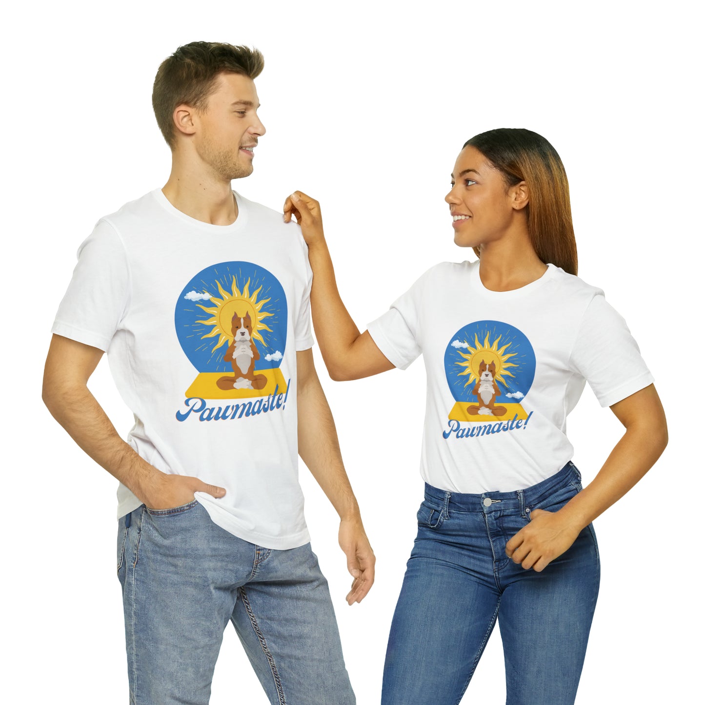 Pawmaste Pitbull Puppy Yoga Shirt Unisex Classic Tee