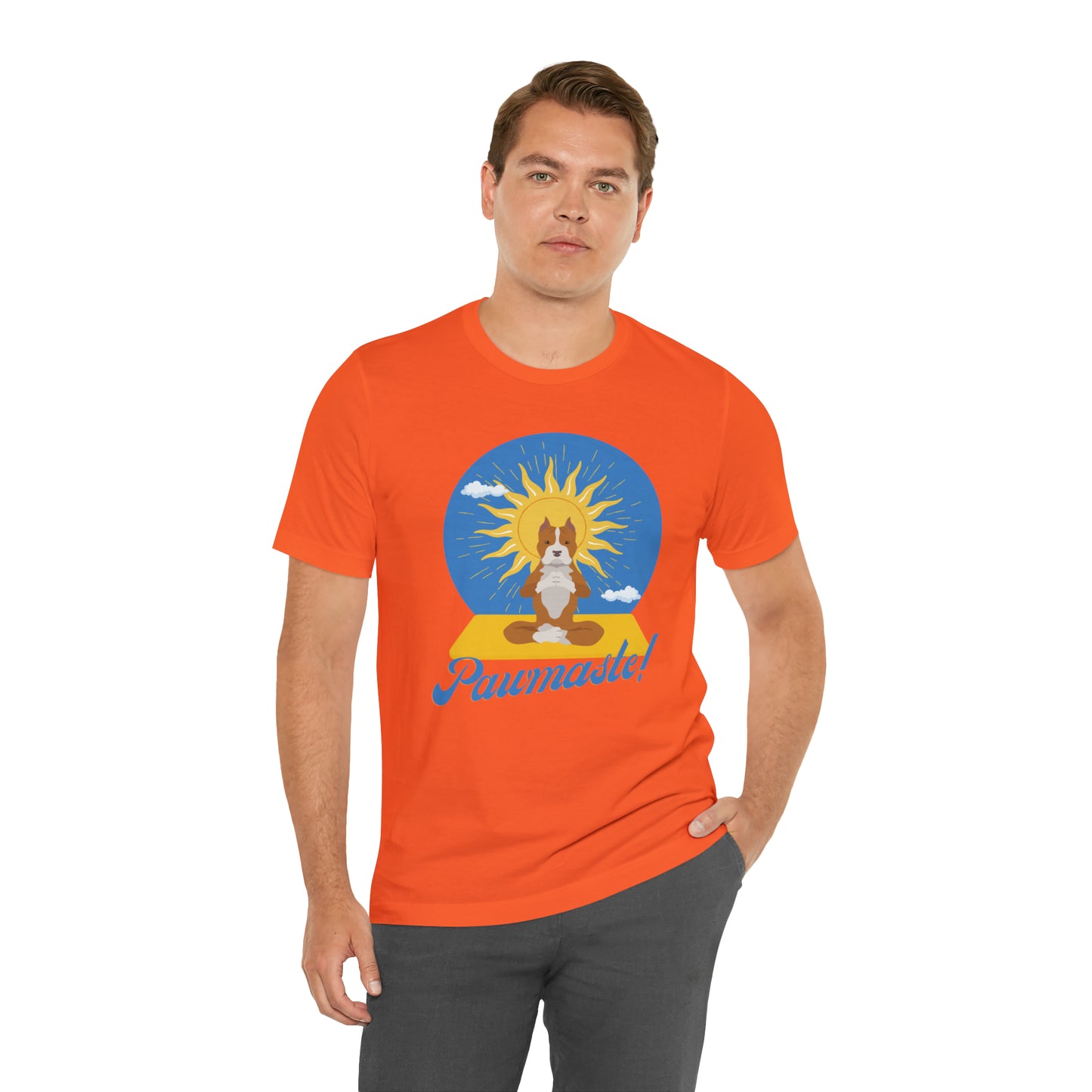 Pawmaste Pitbull Puppy Yoga Shirt Unisex Classic Tee
