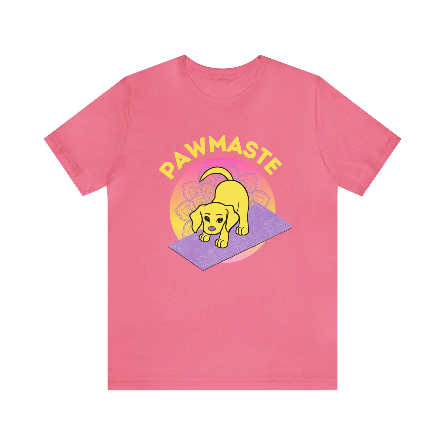 Pawmaste with Yogi the Rescue Puppy Yoga Mascot Mountain Seen Unisex Classic Tee