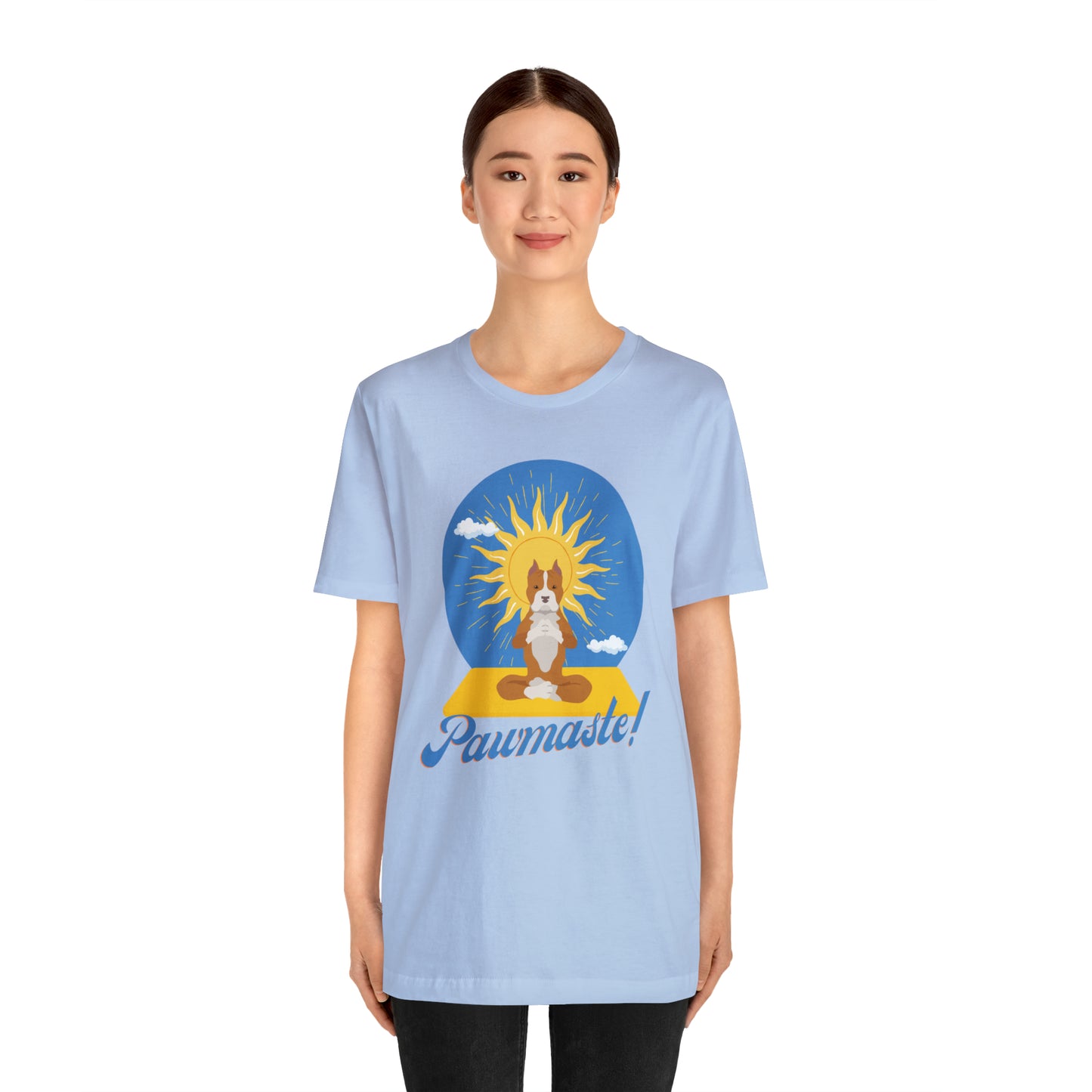 Pawmaste Pitbull Puppy Yoga Shirt Unisex Classic Tee