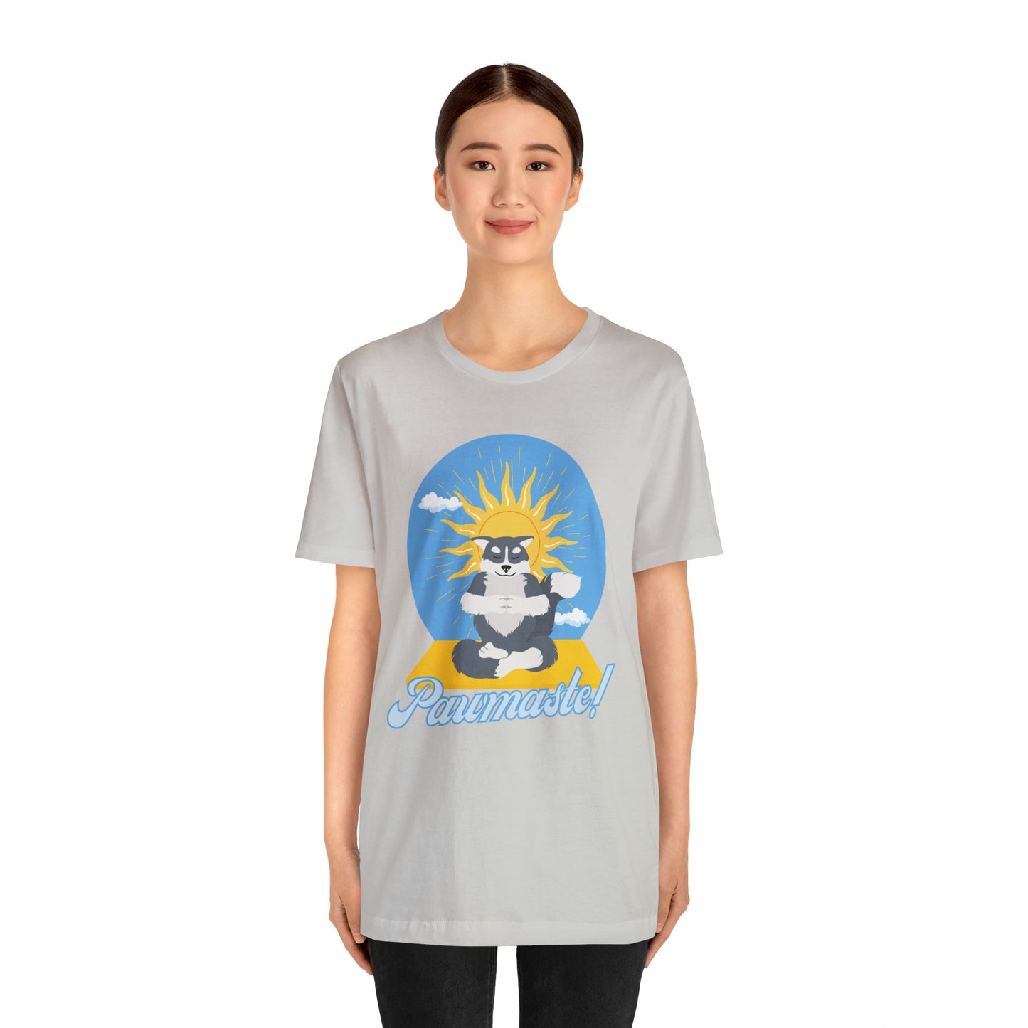 Pawmaste Happy Husky Puppy Yoga Shirt Unisex Classic Tee