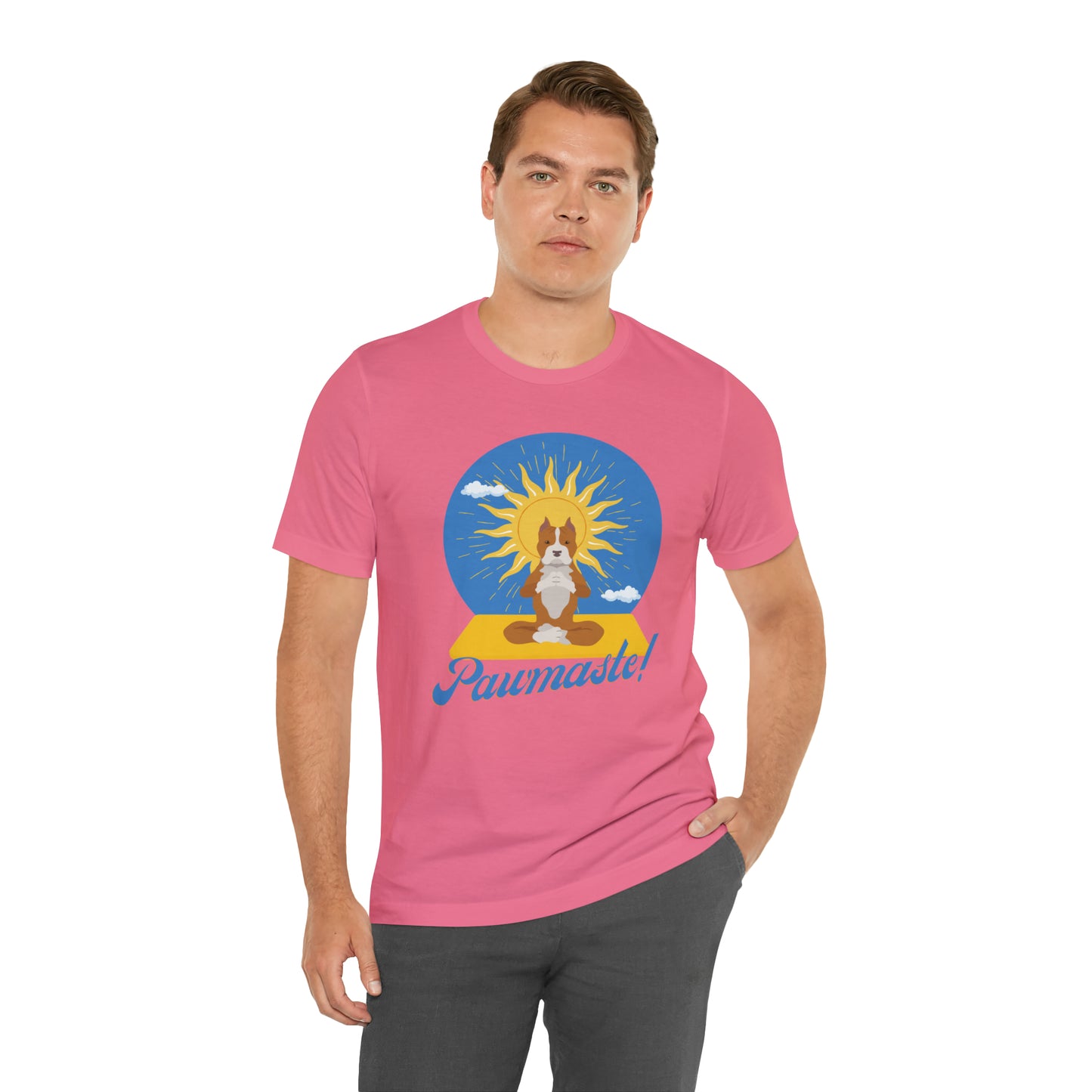 Pawmaste Pitbull Puppy Yoga Shirt Unisex Classic Tee