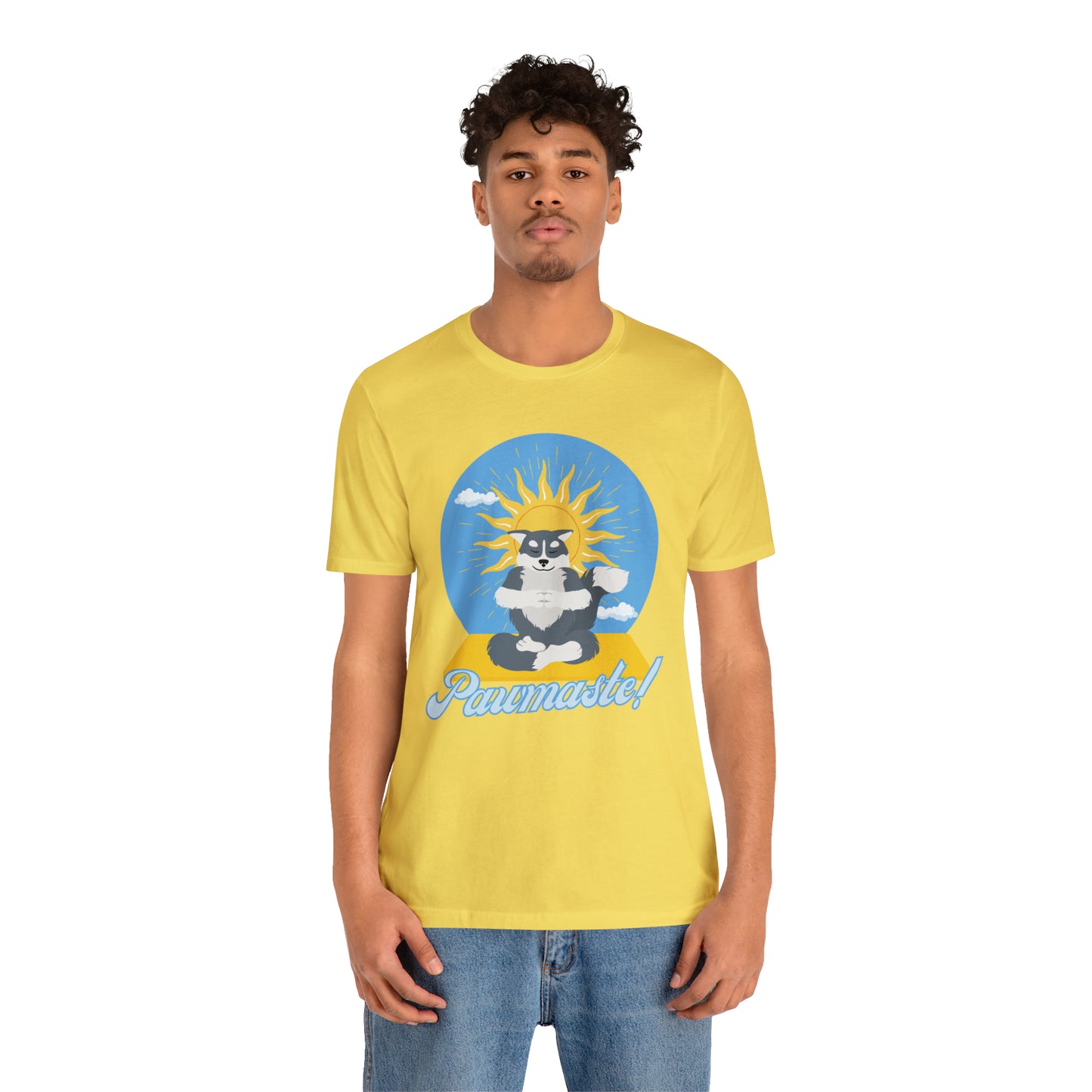 Pawmaste Happy Husky Puppy Yoga Shirt Unisex Classic Tee