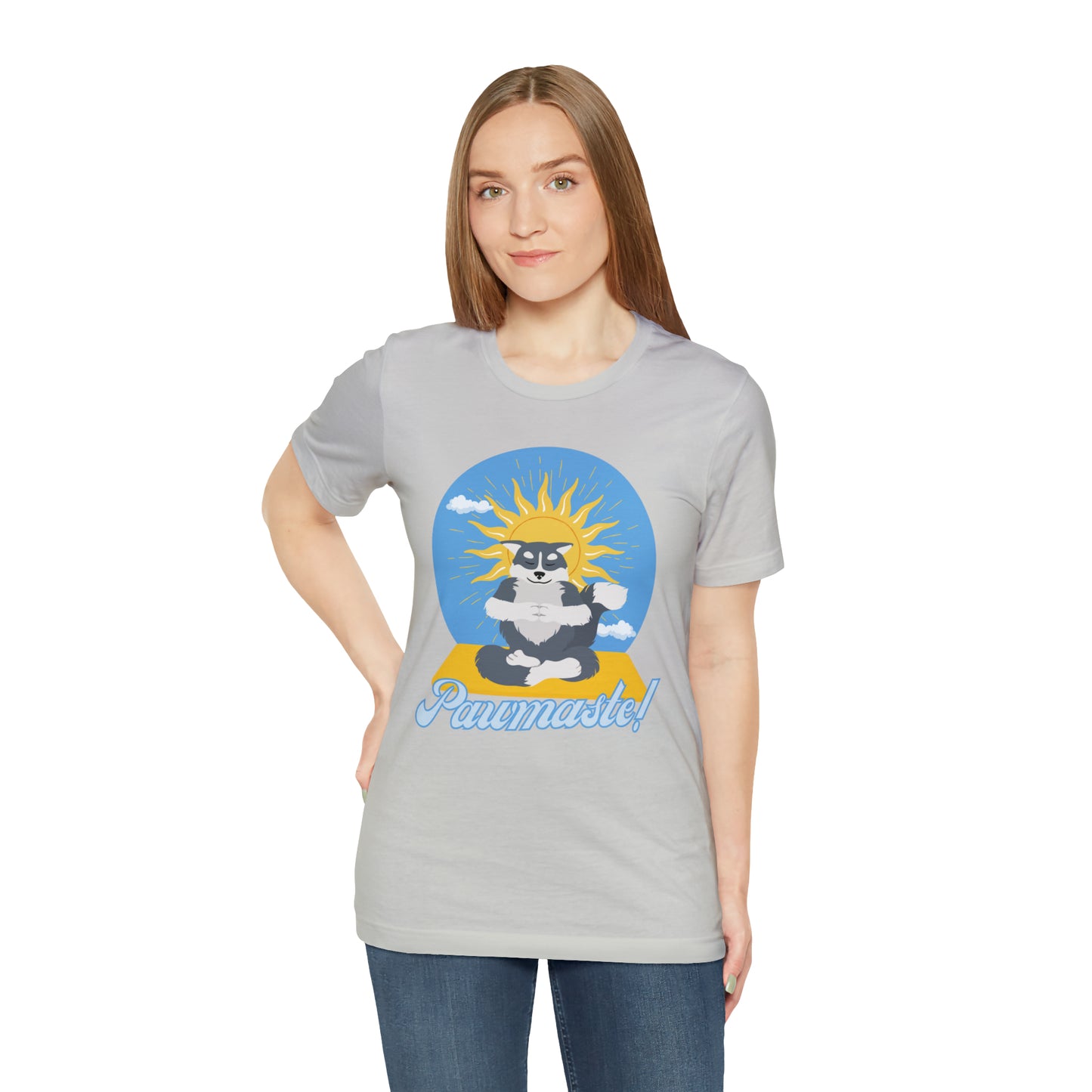 Pawmaste Happy Husky Puppy Yoga Shirt Unisex Classic Tee