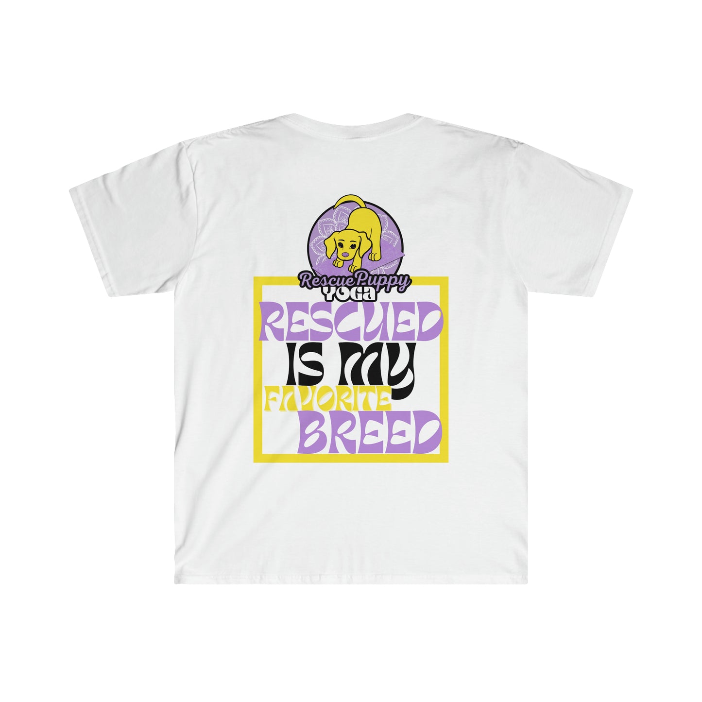 Rescued is My Favorite Breed Unisex Organic Short Sleeve Tee