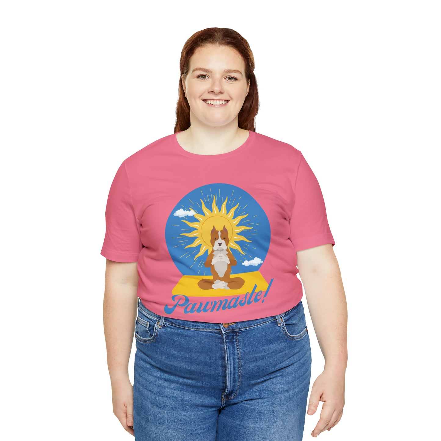 Pawmaste Pitbull Puppy Yoga Shirt Unisex Classic Tee