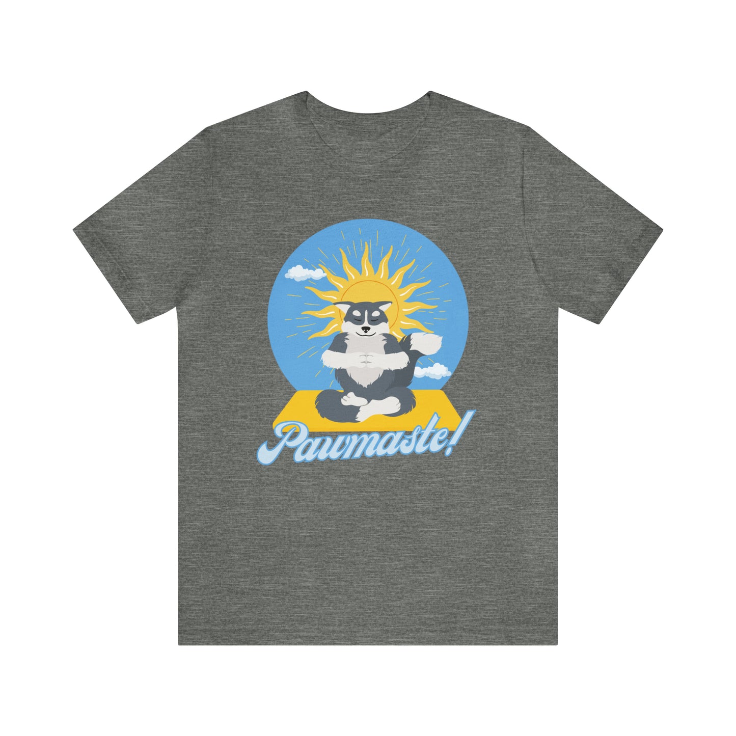 Pawmaste Happy Husky Puppy Yoga Shirt Unisex Classic Tee