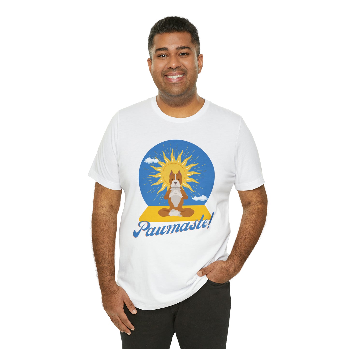 Pawmaste Pitbull Puppy Yoga Shirt Unisex Classic Tee