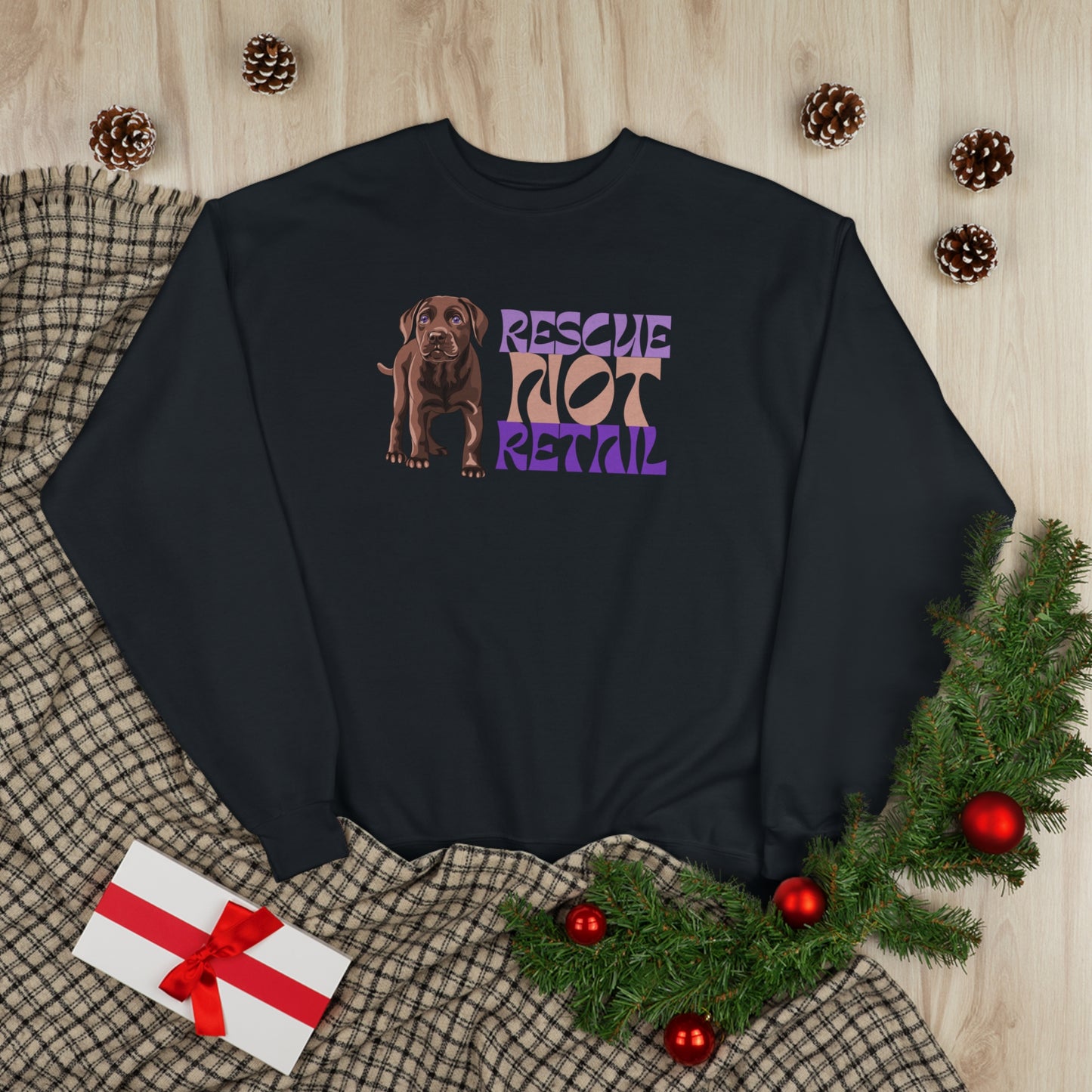 Rescue Not Retail Unisex EcoSmart Crewneck Sweatshirt