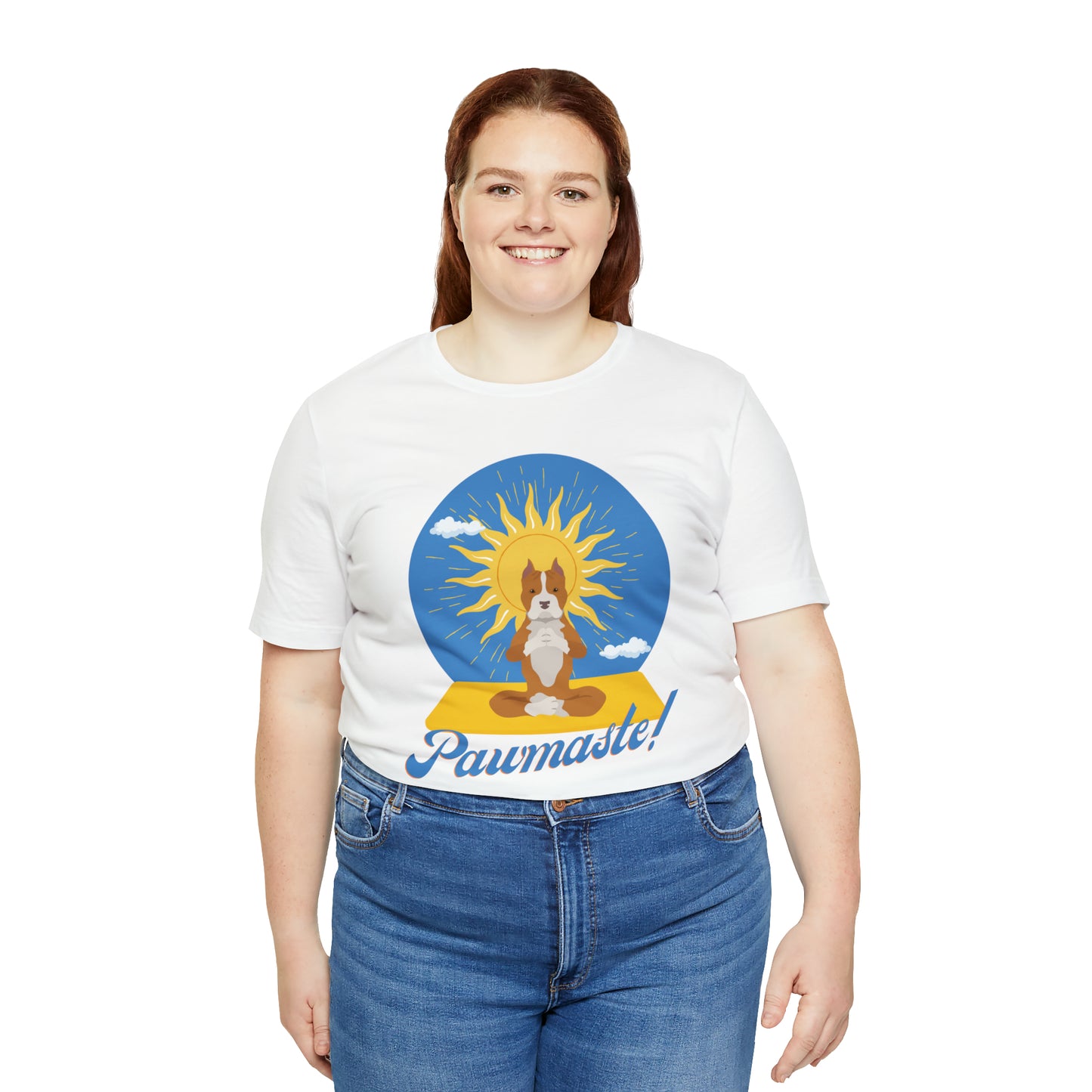 Pawmaste Pitbull Puppy Yoga Shirt Unisex Classic Tee