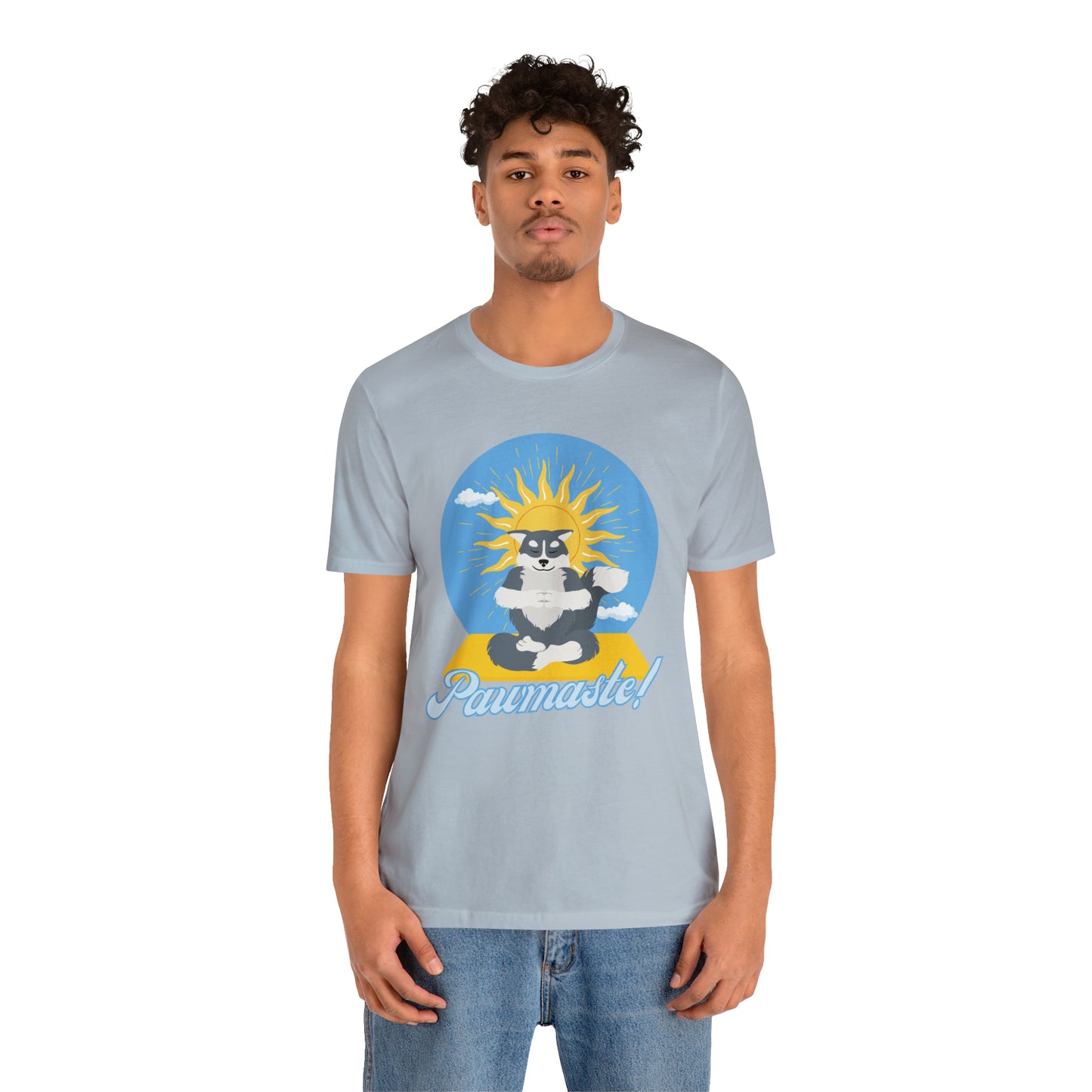 Pawmaste Happy Husky Puppy Yoga Shirt Unisex Classic Tee