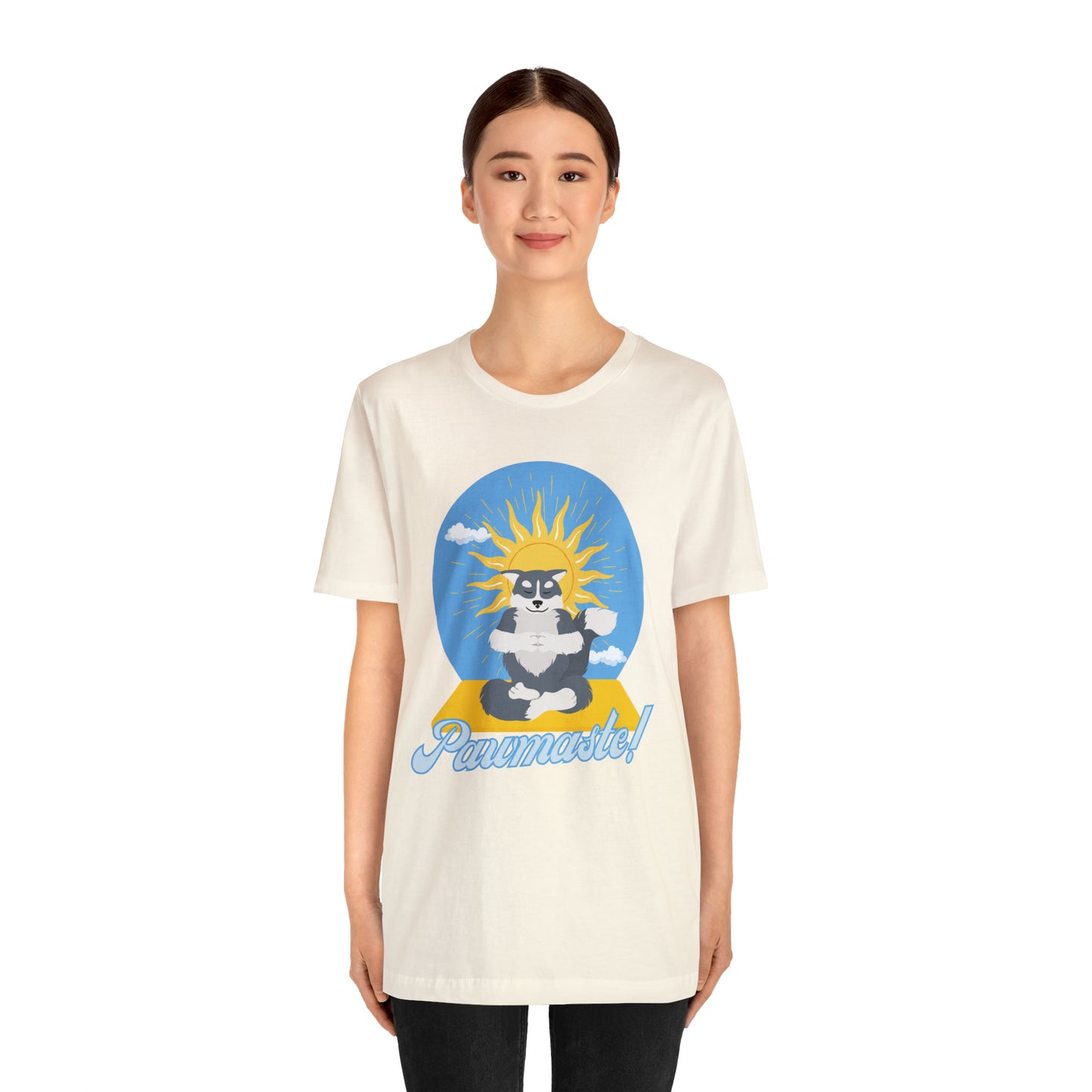 Pawmaste Happy Husky Puppy Yoga Shirt Unisex Classic Tee