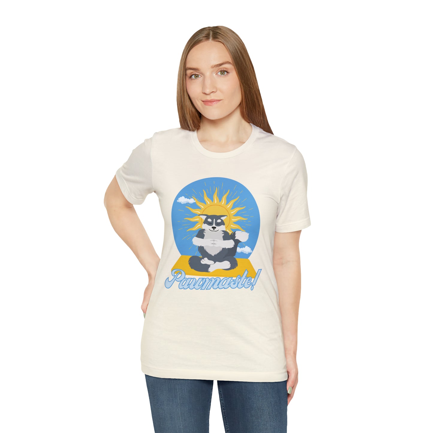 Pawmaste Happy Husky Puppy Yoga Shirt Unisex Classic Tee