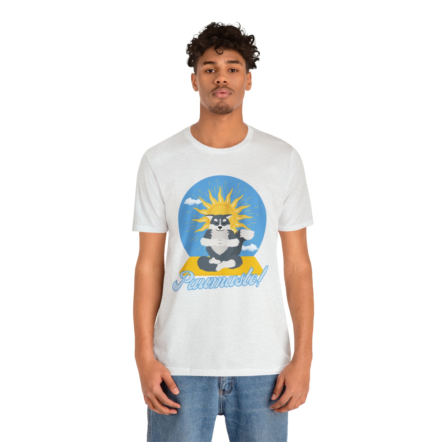 Pawmaste Happy Husky Puppy Yoga Shirt Unisex Classic Tee