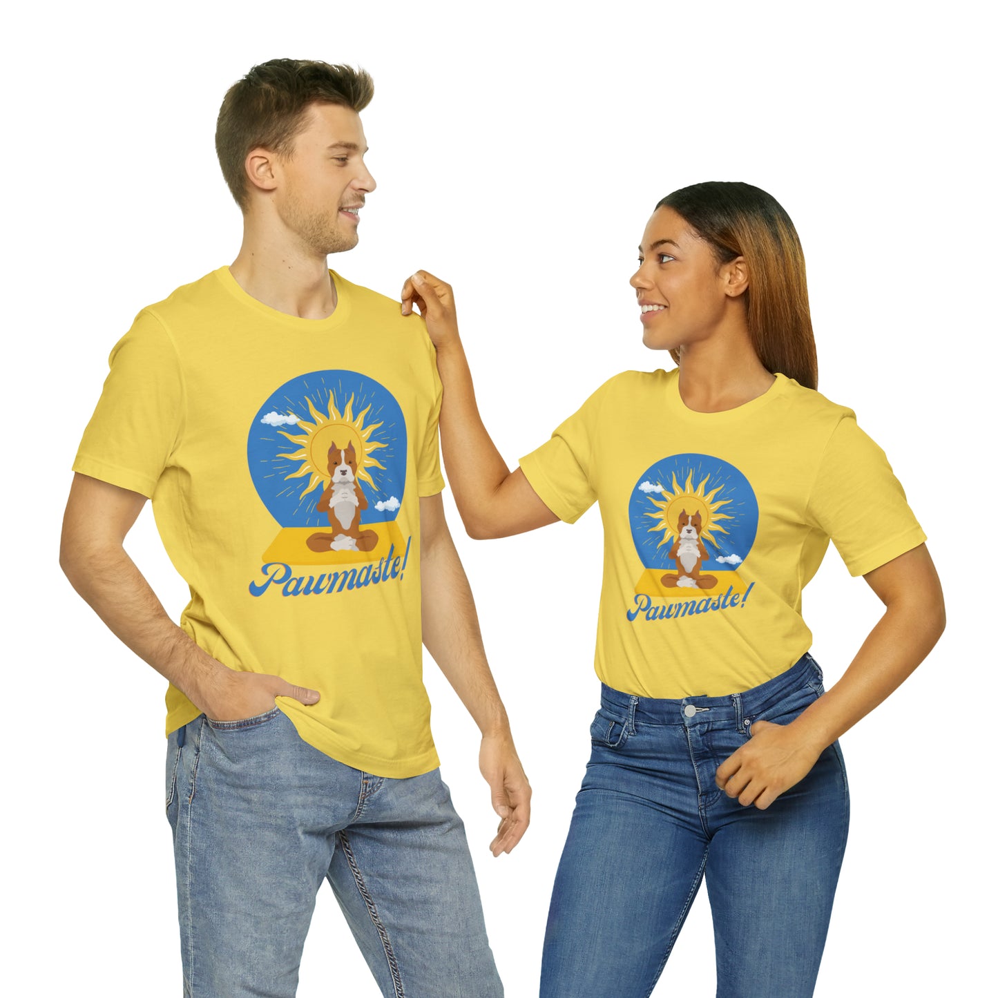 Pawmaste Pitbull Puppy Yoga Shirt Unisex Classic Tee