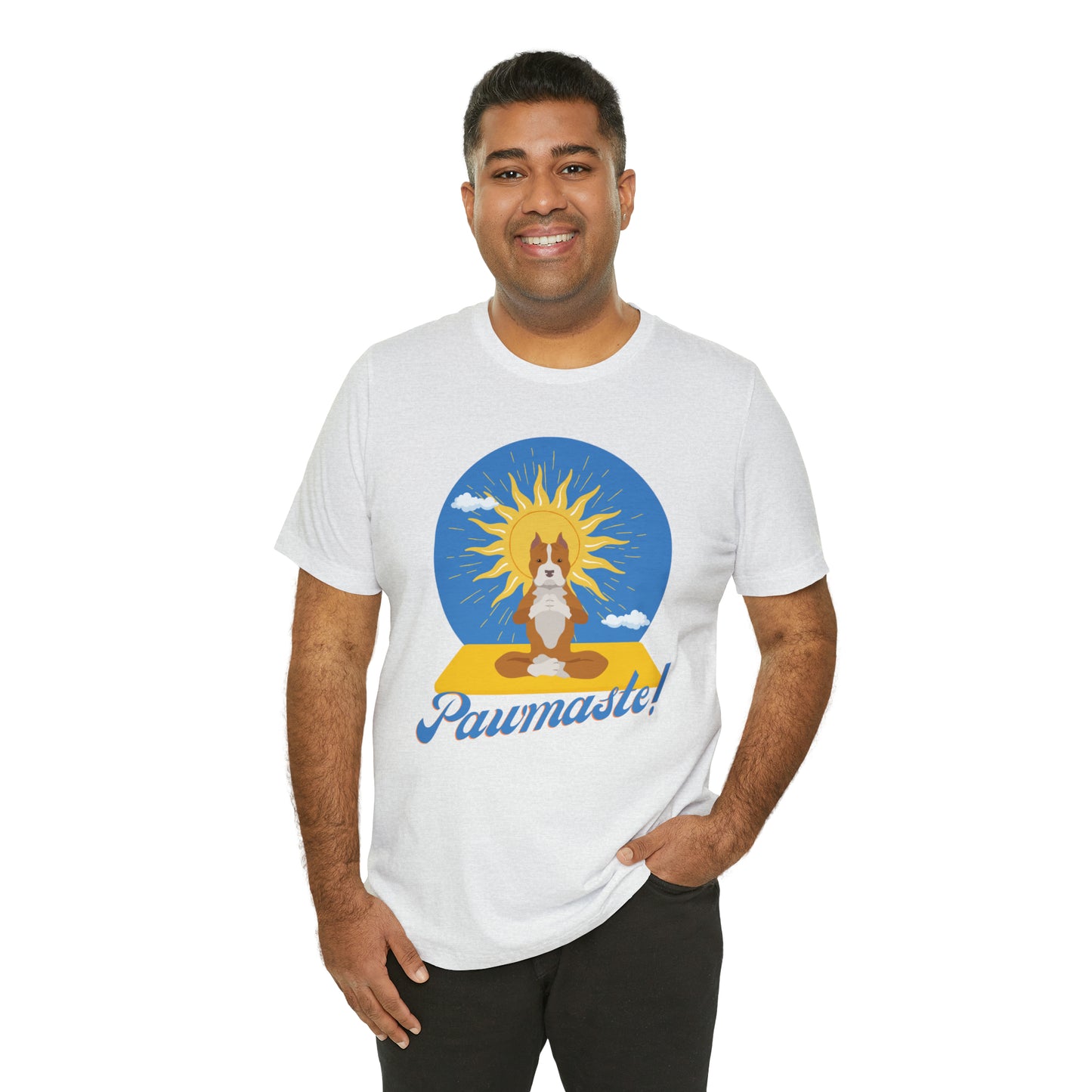 Pawmaste Pitbull Puppy Yoga Shirt Unisex Classic Tee