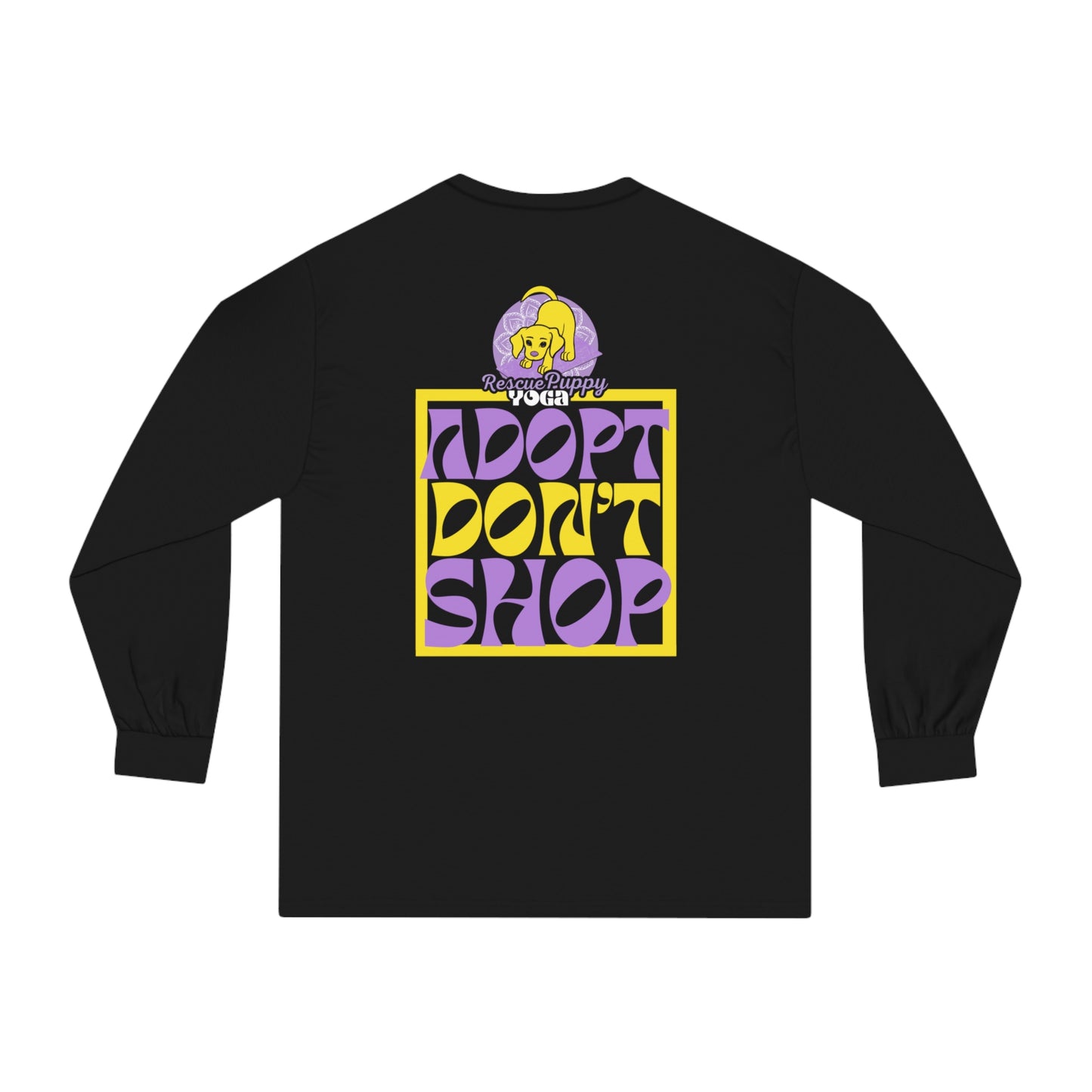 Adopt Don’t Shop Unisex Organic Long Sleeve Tee