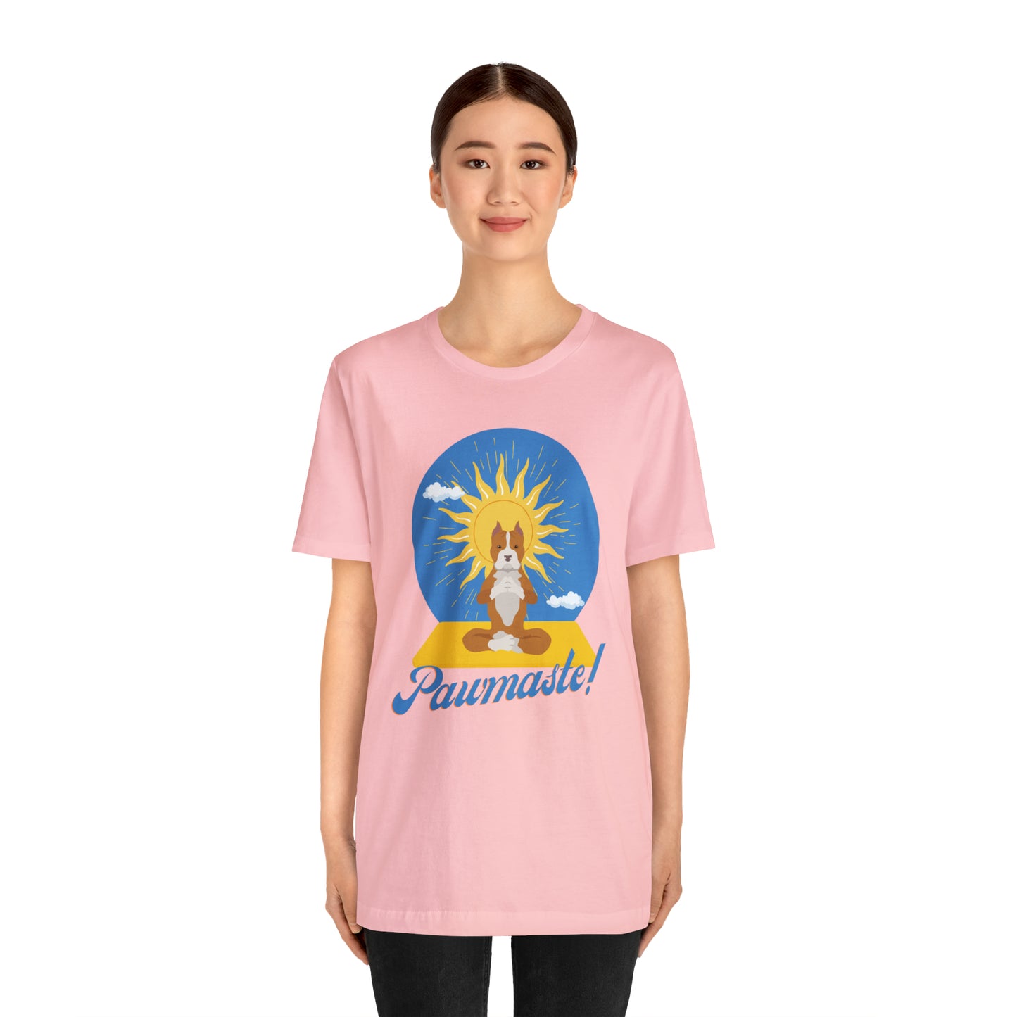 Pawmaste Pitbull Puppy Yoga Shirt Unisex Classic Tee