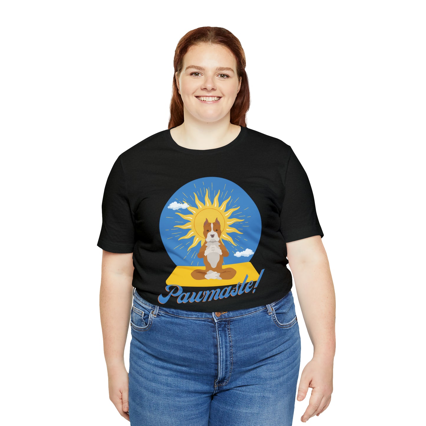 Pawmaste Pitbull Puppy Yoga Shirt Unisex Classic Tee