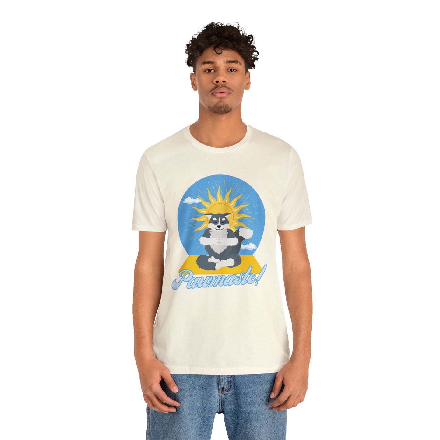 Pawmaste Happy Husky Puppy Yoga Shirt Unisex Classic Tee
