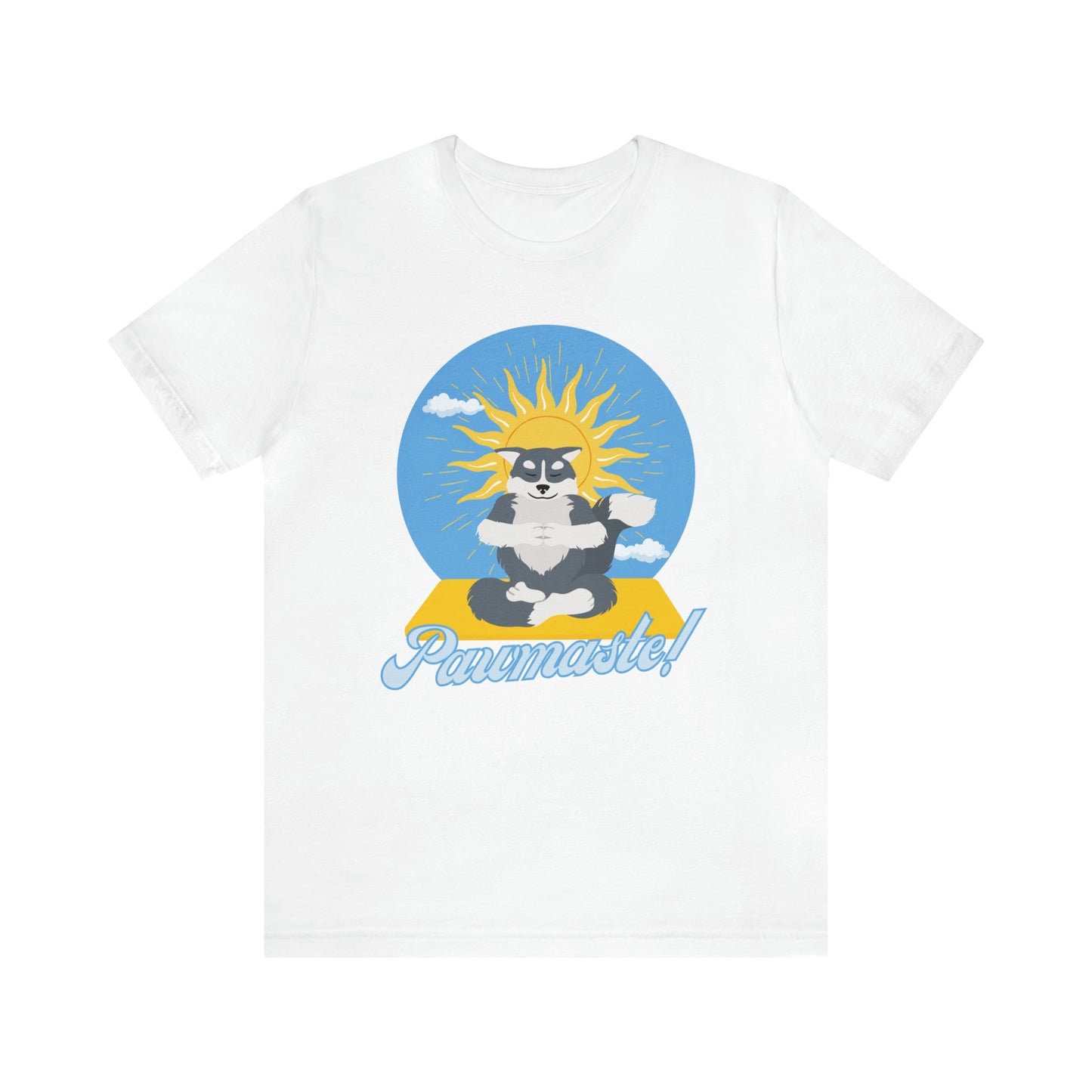 Pawmaste Happy Husky Puppy Yoga Shirt Unisex Classic Tee
