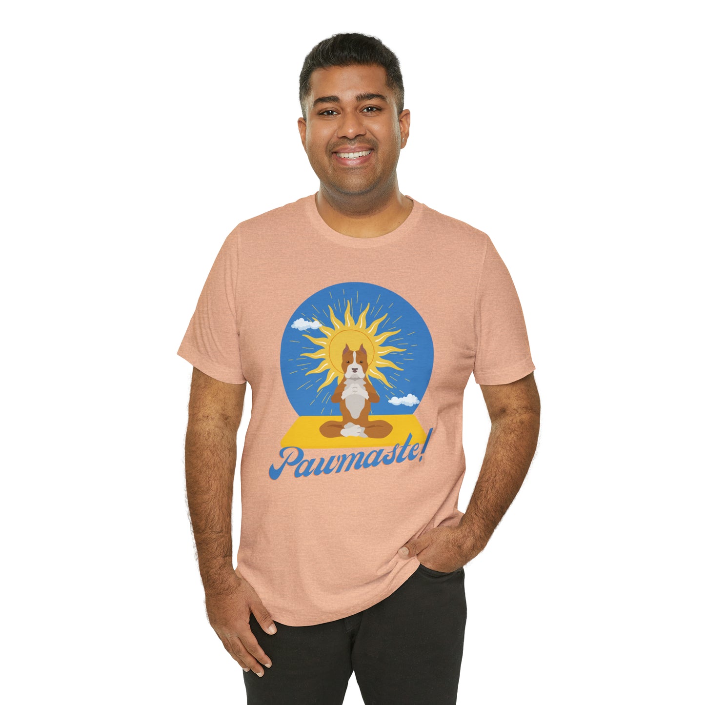 Pawmaste Pitbull Puppy Yoga Shirt Unisex Classic Tee