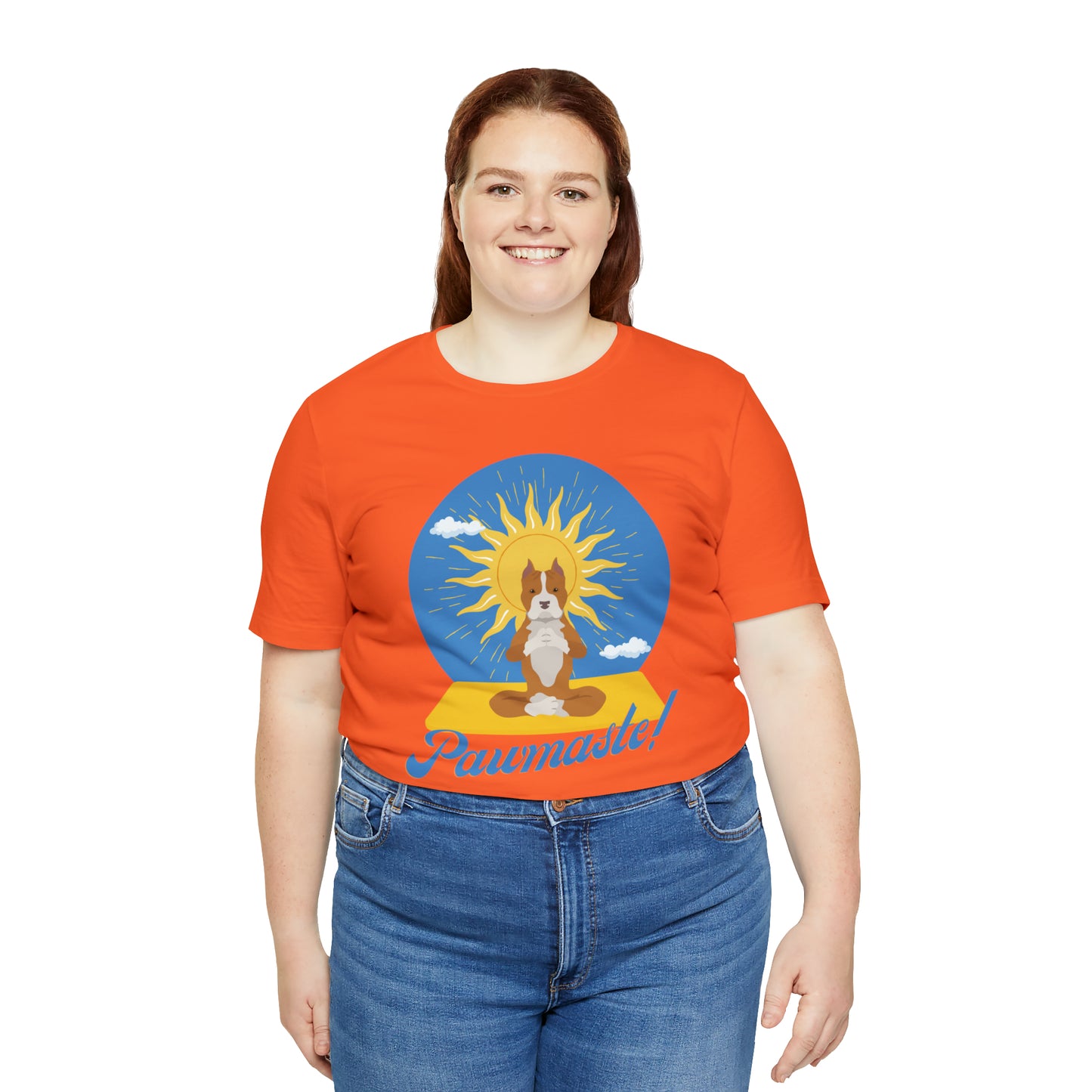 Pawmaste Pitbull Puppy Yoga Shirt Unisex Classic Tee
