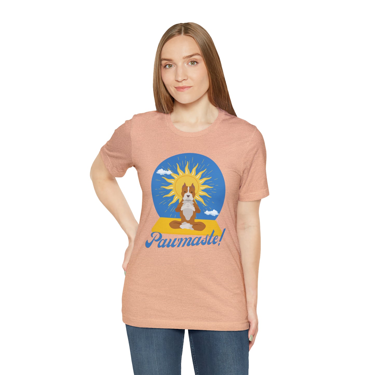 Pawmaste Pitbull Puppy Yoga Shirt Unisex Classic Tee