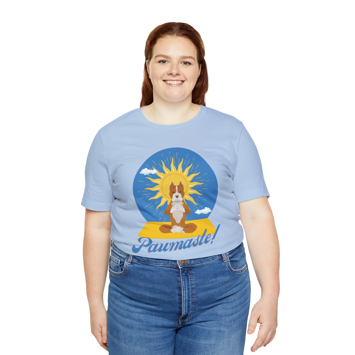 Pawmaste Pitbull Puppy Yoga Shirt Unisex Classic Tee