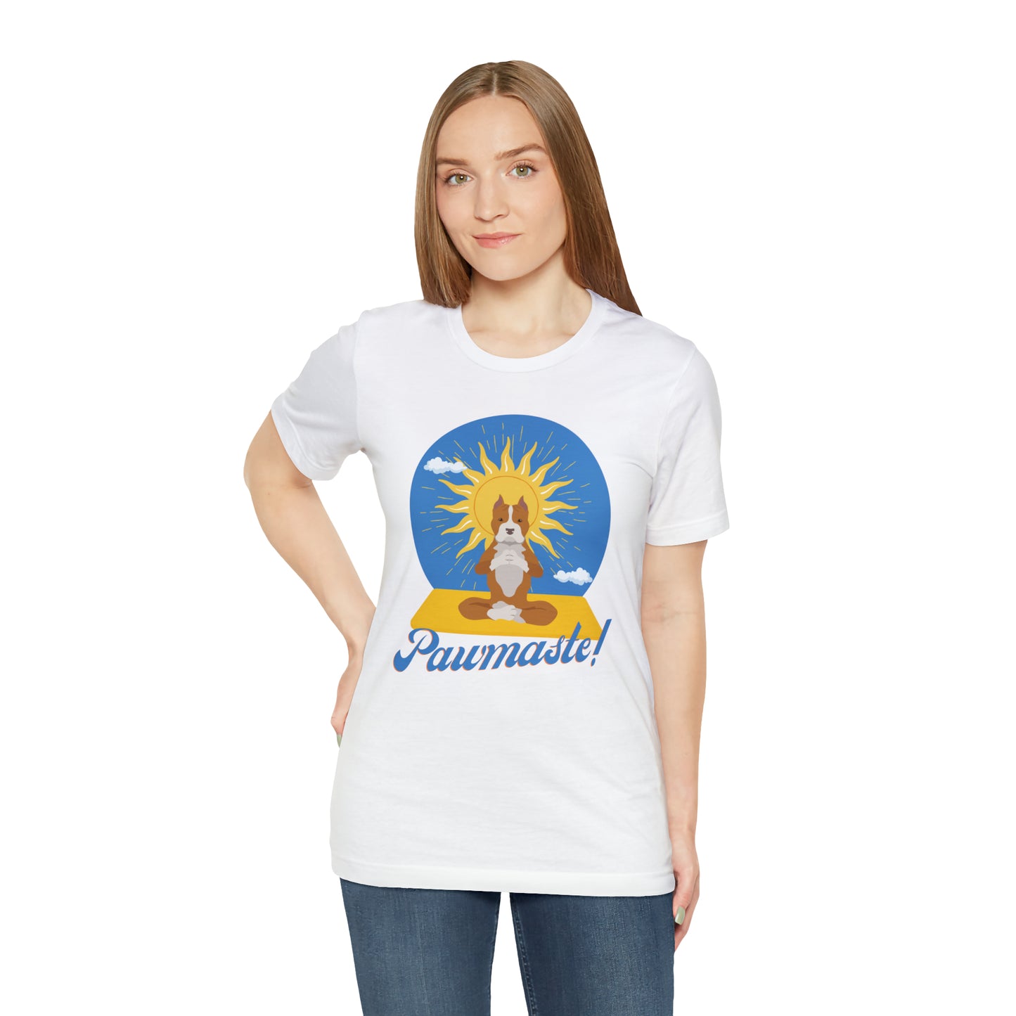 Pawmaste Pitbull Puppy Yoga Shirt Unisex Classic Tee