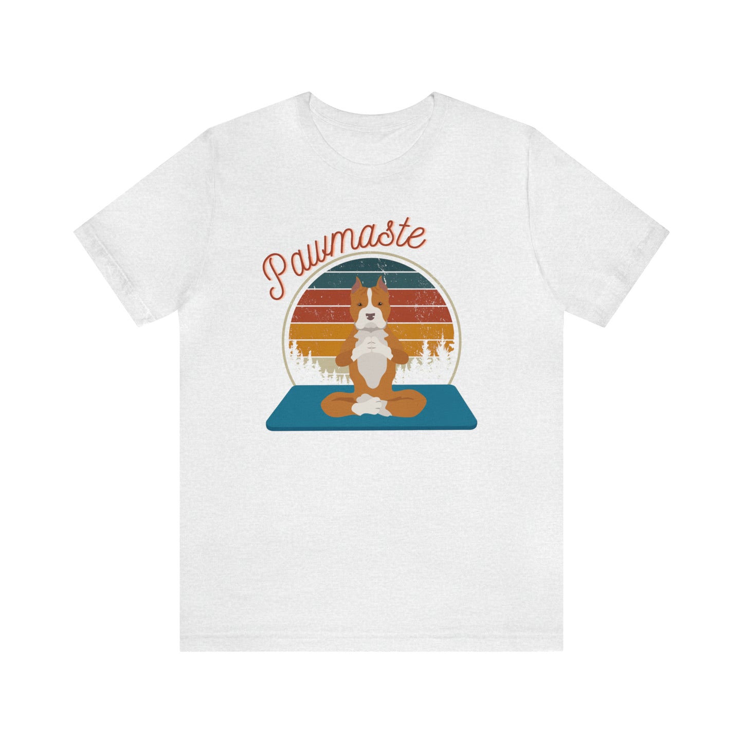 Pawmaste Pitbull Puppy Yoga Mountain Shirt Unisex Classic Tee