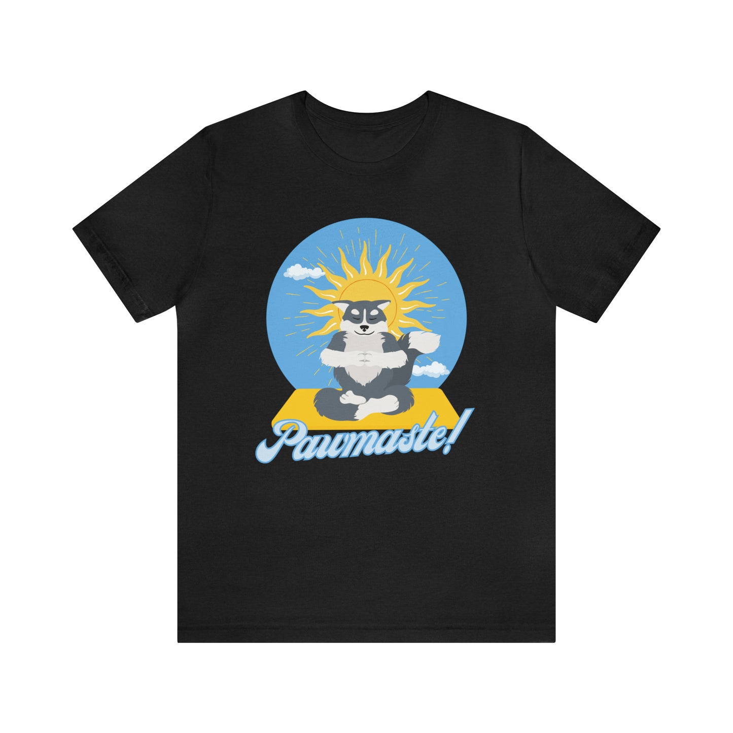 Pawmaste Happy Husky Puppy Yoga Shirt Unisex Classic Tee
