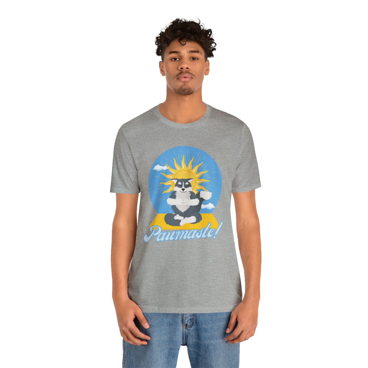 Pawmaste Happy Husky Puppy Yoga Shirt Unisex Classic Tee