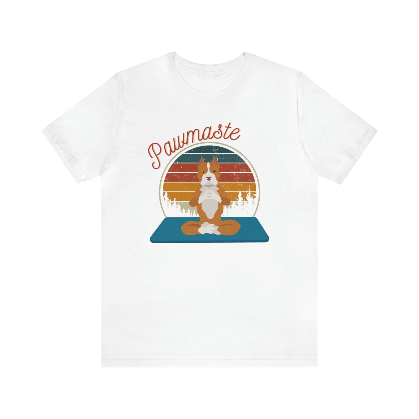 Pawmaste Pitbull Puppy Yoga Mountain Shirt Unisex Classic Tee