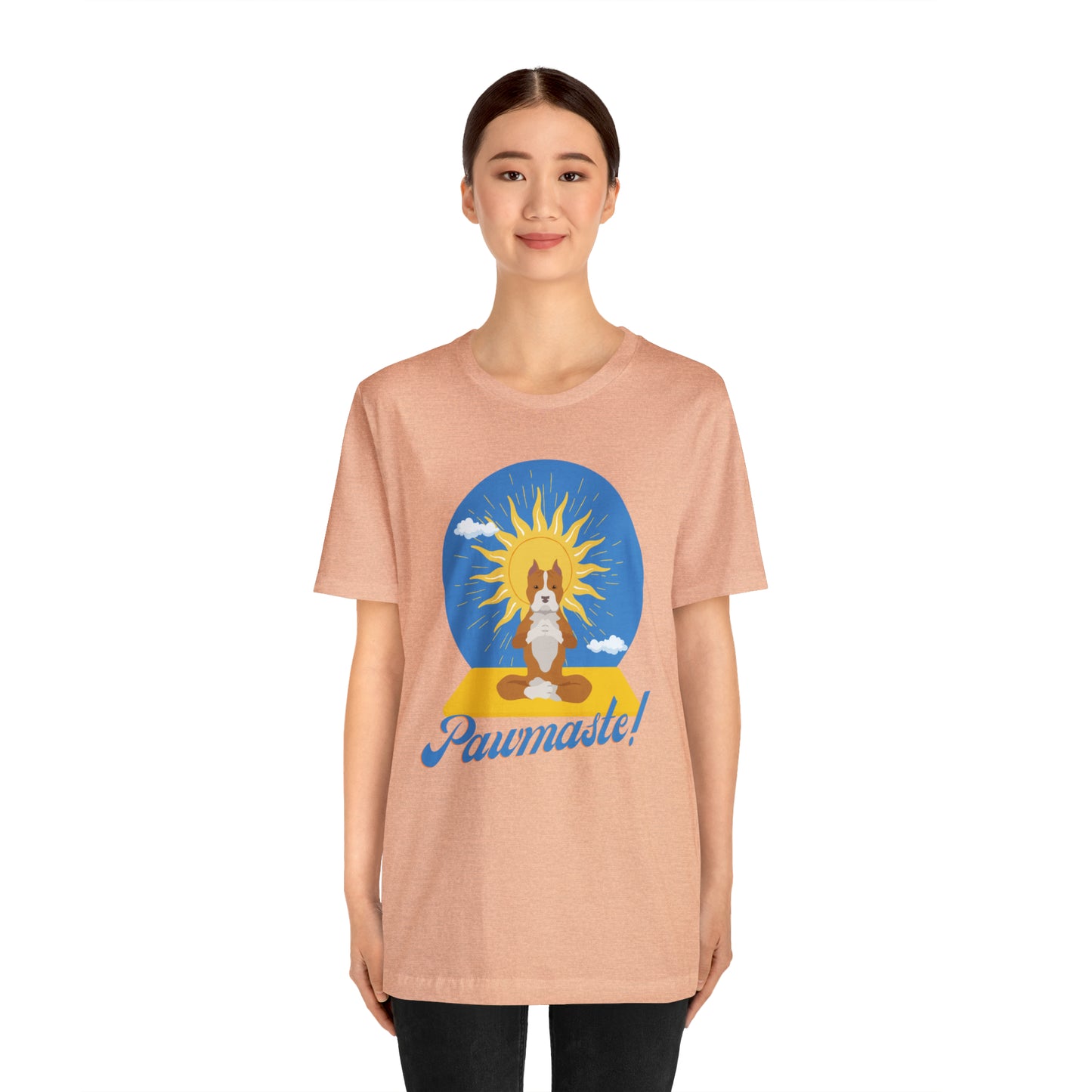 Pawmaste Pitbull Puppy Yoga Shirt Unisex Classic Tee