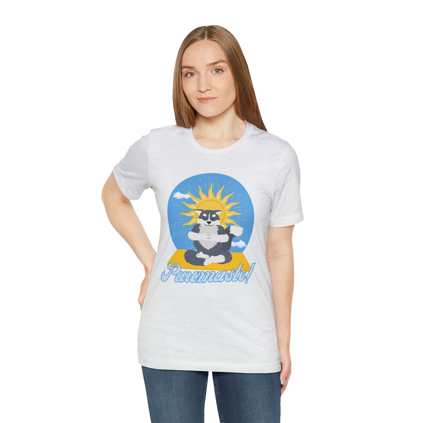 Pawmaste Happy Husky Puppy Yoga Shirt Unisex Classic Tee