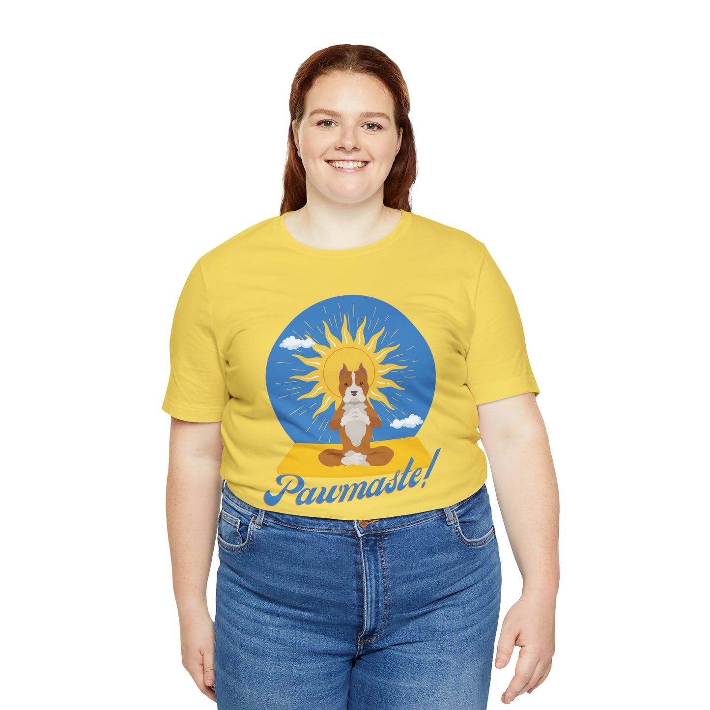 Pawmaste Pitbull Puppy Yoga Shirt Unisex Classic Tee