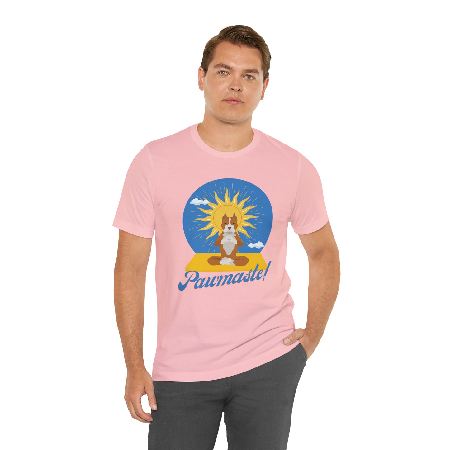 Pawmaste Pitbull Puppy Yoga Shirt Unisex Classic Tee