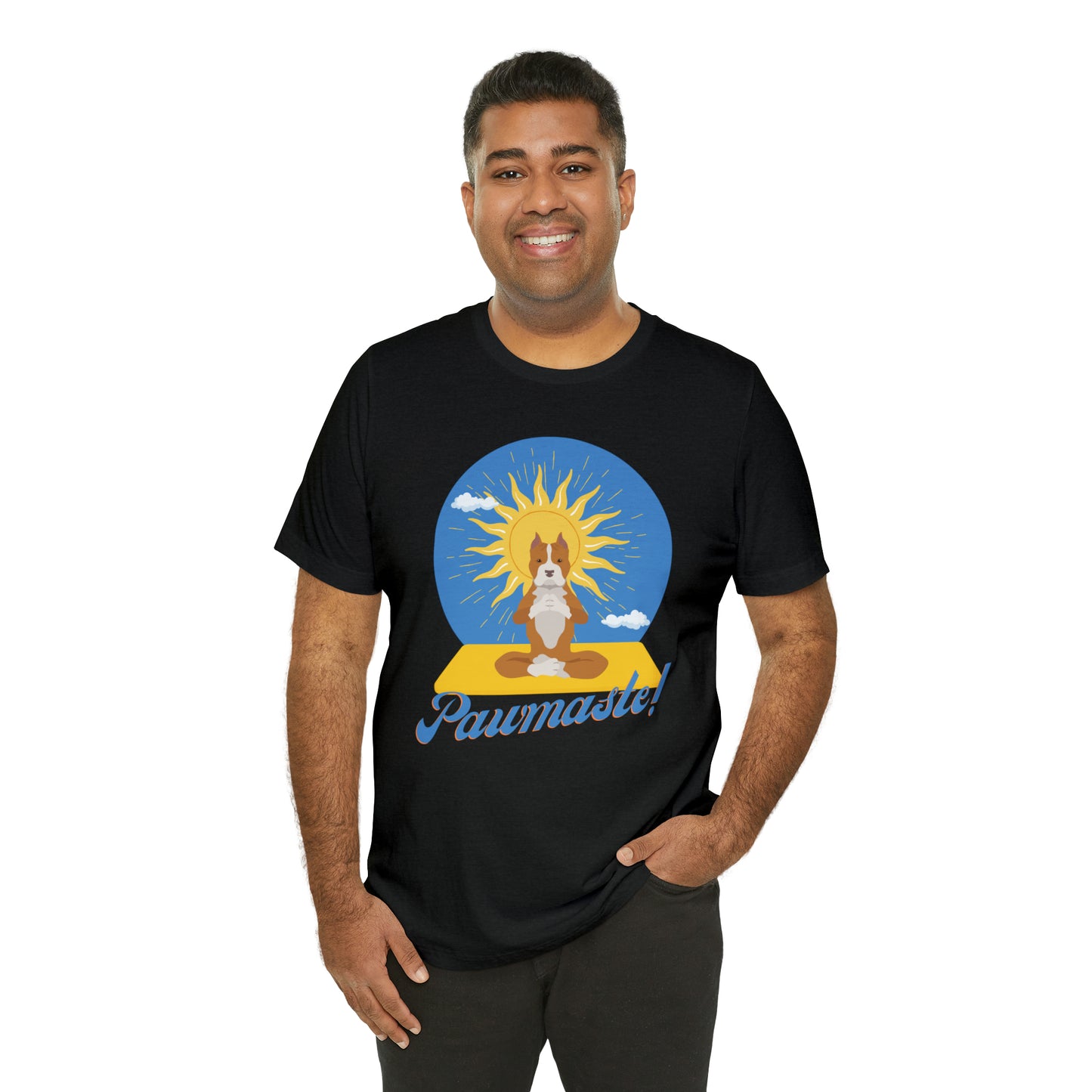 Pawmaste Pitbull Puppy Yoga Shirt Unisex Classic Tee